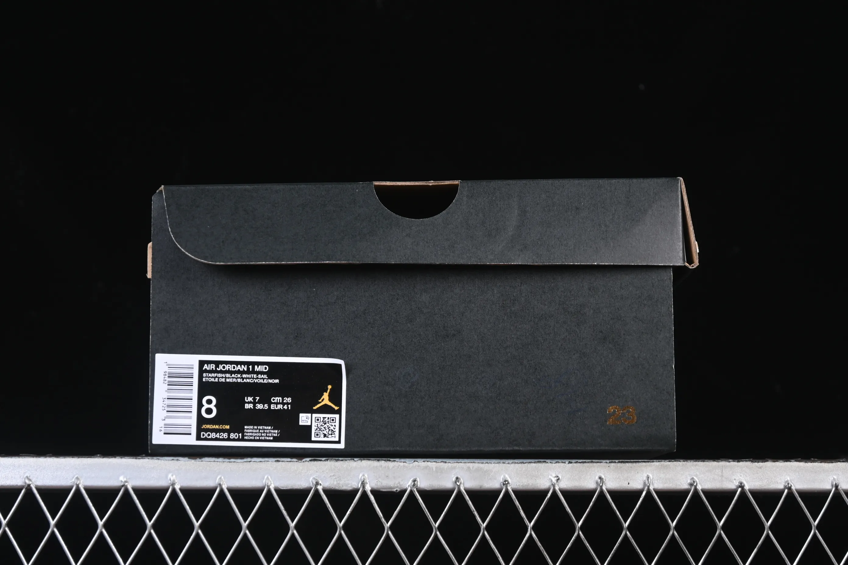 All categories Air Jordan Jordan series basketball shoes Air Jordan 1 Mid G version pure original Air Jordan 1 Mid AJ1 Joe 1 black and white orange DQ8426-801